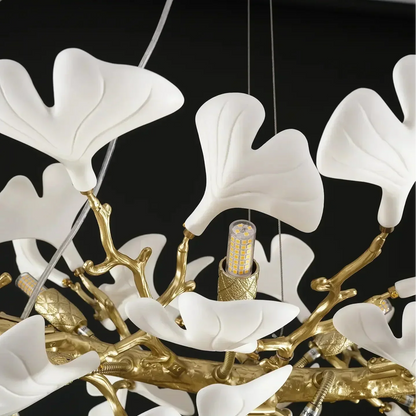 Ginkgo Rectangle Chandelier 55"-Amarnest