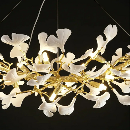 Ginkgo Rectangle Chandelier 55"-Amarnest