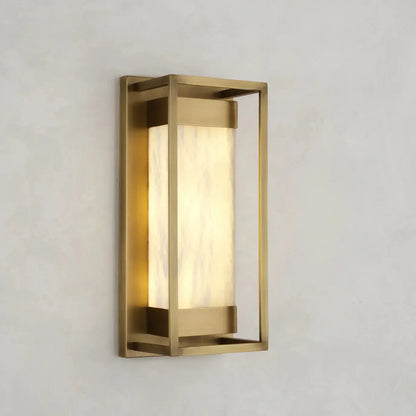 Maurizio Alabaster Square-Shaped Wall Sconces-Amarnest