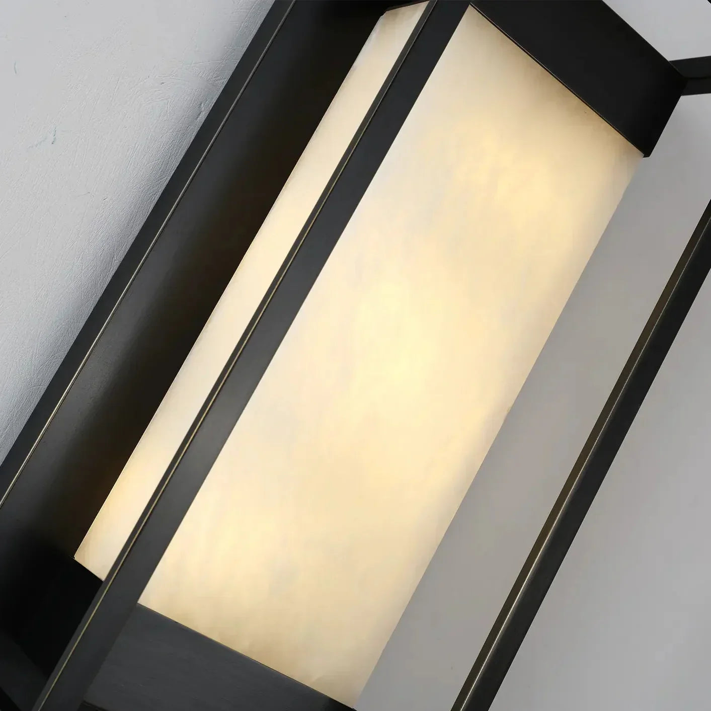 Maurizio Alabaster Square-Shaped Wall Sconces-Amarnest